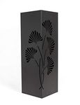 Mango Steam Black 21.75" Tall Ginkgo Leaf Umbrella/Cane/Walking Stick/Wrapping Paper Holder, Stand, Rack Organizer