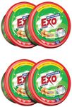 Exo Round Dishwash Bar 700G Set Of 2 With Exo Super Scrubber Free Complete Dishwashing Solution With Anti-Bacterial Efficacy & Goodness Of Ginger Remove Tough Grime Stains With Ease. (Pack of 2)