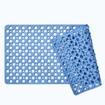 aceyoon Non-Slip Bathtub Mat 35"x16" Large Bath Mat for Tub Extra Soft Eco Friendly TPE Bath Mat for Elderly & Kids 180 Suction Cups, 438 Drain Holes, Machine Washable