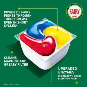 Fairy Platinum Plus Dishwasher Tablets Lemon, 108 Count