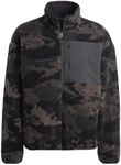 adidas Originals Men's Graphic Camo Reversible Fleece Jacket, Black, Small