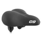 Cloud-9 Cruiser Anatomic Saddle, 10.5" x 10.5", Heavy Duty Black Emerald