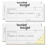 4 Pieces Receipt Books Carbonless P