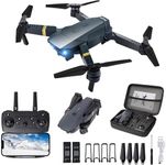 Banban E58 Drones with Camera Foldable Remote Control Drone Compact Aerial Photography for Outdoor 120° degrees of obstacle avoidance,Comes with Carrying Case and 3 Batteries MiNi (Black)