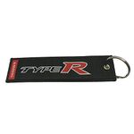 1pc Fashion R Rectangle Tag Keychain Key Ring Car SUV Truck Motorcycle House Biker Type Motorsport Speed Racing Rally Accessories Gift