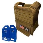 North Gym Adjustable Weighted Vest/Incl. 2 Innovative Moulded Weights for Best fit 14lbs / 20lbs/ 30lbs/ 40lbs