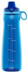 Pogo BPA-Free Plastic Water Bottle with Chug Lid, Blue, 40 oz.