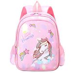 A-QMZL Kids Backpack Unicorn Children Rucksack Toddler Kindergarten School Bags for 2-6 Boys Girls Pink 2