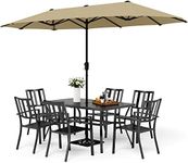 MFSTUDIO Patio Dining Set for 8, Pa