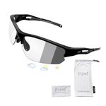 Eaglens.54 Outdoor Sports Anti-fog photochromic wrap around Cycling Sunglasses for Men & Women TR90 Frame UV Protection