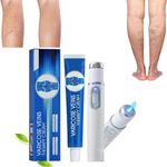 Blue Light Therapy Varicose Veins Pen/Cream,Vericose Veins Treatment Blue Light Treatment Pen,Varicose Veins Blue Light Therapy Set,Spider Vein Removal Pen,Blue Light Therapy Pen (1xcream+1xpen)