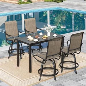 Sophia & William 5-Piece Counter Height Outdoor Table and Chairs