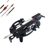 125lbs Draw WT-Mini Striker Pistol Crossbow with 5 Hunting Bolt Pack - Mini Crossbow for Fishing and Hunting Up to 300 fps Small Crossbow - Small Crossbow for Target Practice