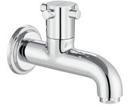 ESSESS by Asian Paints Bib Cock with Wall Flange and Foam Flow | Chrome Finish |Foam Flow | Brass Body | Rain Flow Feature | Mist Flow Feature with Sleek Design | 10 Years Warranty (Pack of 2)