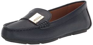 Calvin Klein Women's Lisa Loafer Flat, Navy Blue 409, 8 UK