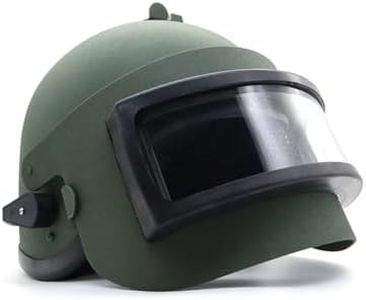Aetheria Russian K63 Helmet with Adjustable Cushioning Pads, 56-66cm Size, WW2 Military Helmet Mask for Halloween CS Outdoor Activities - Black (Army Green)