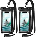 2 Pack Floating Waterproof Phone Pouch, IPX8 Waterproof Cellphone Dry Bag Case for iPhone 15 14 13 12 11 Pro Max Mini Plus Xs XR X 8 7 6S, Galaxy S23 S22 S21 Plus Note, Pixel up to 7.2"