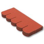 Premium Asphalt Roof Shingles - 25 Pieces / 3 sqm | Red Fish Scales Design Felt Shingles 31.5 in x 12.4 in (80 x 31.5 cm) Weather Resistant & Heavy-Duty Roofing Felt