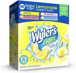 Wyler's Light Singles to Go Powder Packets, Water Drink Mix, Variety Pack, Pink, Strawberry & Blueberry Lemonade, Sugar & Caffeine Free, On-The-Go, 40 Count