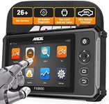 ANCEL FX9000 Professional Touchscreen OBD2 Scanner, Auto VIN Quick Diagnostic Scan Tool Read/Erase Engine ABS SRS Airbag Transmission TPMS Error Codes ABS Bleeding/SAS/EPB/Oil Light Reset Black