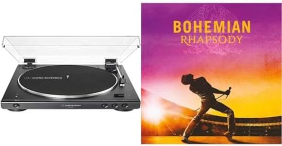 Audio - Technica AT-LP60XBT Giradiscos Automático Estéreo Inalámbrico de Tracción por Correa, Negro & Bohemian Rhapsody [Vinilo]