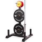 BRAINGAIN Olympic Tree Weight Storage Rack - Bumper Plate Tree Rack