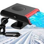 Showvigor 150W 12V Car Fan,Hot and Coole Portable Dual Mode Fan for Quick Defrosting and Demisting, 360° Adjustable, Cigarette Lighter Plug for All Cars and Trucks