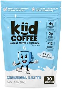 Kiid Coffee - 99.9% Caffeine-Free Organic Coffee for Kids - As Seen on Shark Tank - 12 Vitamins & Minerals, 4g Prebiotics, 0g Sugar - Non-GMO & Gluten-Free - Healthy Snack - Original - 30 Servings