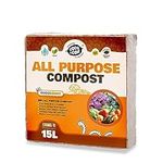 Coco & Coir Peat-free Compost. Potting Compost with 6 months Nutrition. Coir Soil for Plants Indoors / Outdoor- Coco Boost (15L / 1KG)