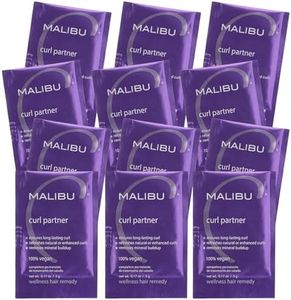 Malibu C Curl Partner Wellness Remedy (12 Packets) - Removes Mineral Build up for Healthier + Bouncier Curly Hair - Contains Gentle Antioxidants for Curly Hair Care