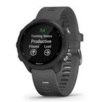 Garmin Forerunner 245 Easy to Use Lightweight GPS Running Smartwatch, Running and Training Guidance, Safety and Tracking Features included, Up to 7 days Battery Life, Slate