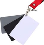 3 in 1 18% Gray/White Balance Card Digital Photography Exposure Color Balance Card Set Gray/White/Black