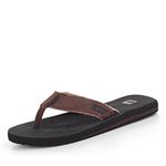 Quiksilver Monkey Abyss, Men's Flip Flop ,Brown (Sole: Black/ Upper: Brown) , 8 UK (42EU)