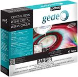 PEBEO - Gedeo Kit Crystal Resin 750 ml - Transparent Epoxy Resin Glass Paste Effect - Pébéo Crystal - For Inclusion, Casting, Moulding, Varnishing - Wood & Other Materials Compatible 750 ML