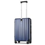 Hanke Upgrade Carry On Luggage Airline Approved, 20'' Lightweight Hardside Suitcase PC Hardshell Luggage with Spinner Wheels & TSA Lock,Carry-On 20-Inch(Dark Blue)