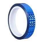 PATIKIL 20mm x 50m Prism Tape, Holographic Reflective Self Adhesive for DIY Art Craft Wrapping Decoration, Blue