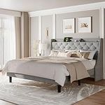 Feonase King Bed Frame with Luxury 