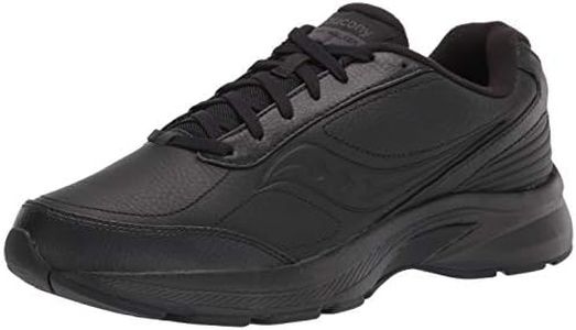 Saucony Men's Omni Walker 3 (2E) Black Sneaker, Black, US 10