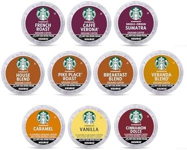 Starbucks K-Cup Coffee Pods—Starbucks Blonde, Medium, Dark Roast & Flavored Coffee—Variety Pack for Keurig Brewers—1 box (40 pods total)