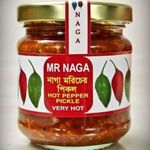 Naga Hot Chilli Pepper Pickle Sauce 190 Grams, Ghost Pepper Pickle Sauce, Mr Naga Hot Pepper Pickle, Hot Recipe, Securely Packed, Manufactured in the UK