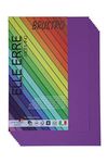 BRUSTRO Elle Erre Coloured Card Stock Craft Paper A4 Size 220 GSM Viola Colour, Pack of 9 Sheets. Purple� Shade