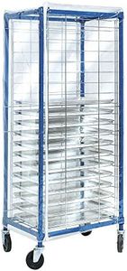 Coverall End Load Pan Rack Cover Clear Vinyl - 28" L x 23" W x 64" H