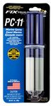 PC Products 10112 PC-11 Two-Part Marine Grade Epoxy Adhesive Paste, 1 oz Applicator Syringe, Off White