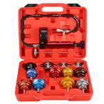 BTSHUB 14 pcs Radiator Pump Pressure Tester Tool Kit Vacuum Pressure Cooling System Tester