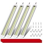 EASYIVY 12V Interior LED Light Bar, Ultrathin 120 LED Van Interior Light Kits with ON/OFF Switch, 6500K 12V LED Universal Strip Light for RV Car Camper Bus Caravan Boat Motorhome Kitchen, 4-Pack