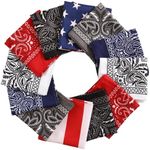 Tough Headwear Large Bandana Headband - Handkerchief Bandanas for Men & Women - Cowboy Scarf - Paisley Bandana Pack