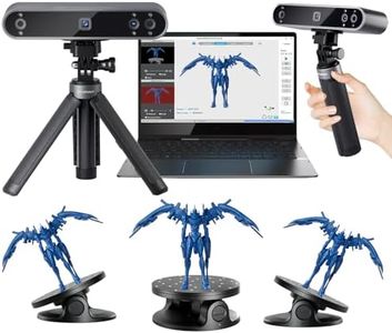 Revopoint POP 3 3D Scanner mit Drehteller und Powerbank, 0,05 mm Präzisions Infrarot Strukturlicht 3D-Scanner für 3D-Drucker und Modellierung, einer Scangeschwindigkeit von bis zu 18 FPS