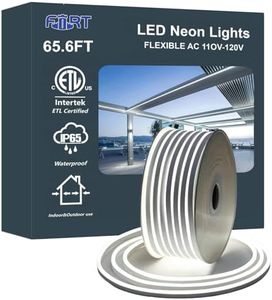 65.6FT Rope Lights for Outside- Bright White Outdoor Use - Accent Lighting Around Features Like Decks, Patios, and Gardens, Emphasizing led Tube Lights Versatility in Creating Ambiance ETL Listed
