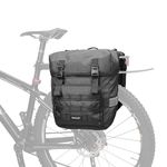 Rhinowalk Bike Pannier Bag 40L Double Pannier Bags Saddle Bags for Rear Rack Bicycles with Carrying Handle with Reflective Trim Professional Cycling Accessories-Black