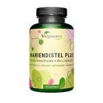 Vegavero Artichoke Leaf Extract Complex | 120 Capsules | HIGH DOSE 80% Silymarin | Liver Detox | No Additives | Vegan